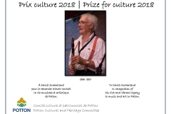 Prix culture 2018 | David Sutherland | Culture Prize 2018