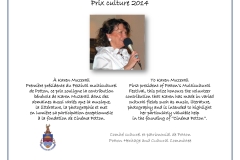 Prix Culture 2014 | Karen Muzerall | Culture Prize 2014