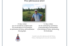 Prix Patrimoine 2014 | Hans Walser | Heritage Prize 2014